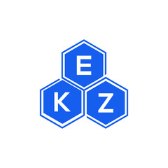 EKZ letter logo design on White background. EKZ creative initials letter logo concept. EKZ letter design. 
