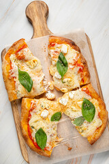 italian pizza with organic ingredients