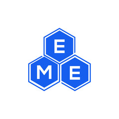 EME letter logo design on White background. EME creative initials letter logo concept. EME letter design. 