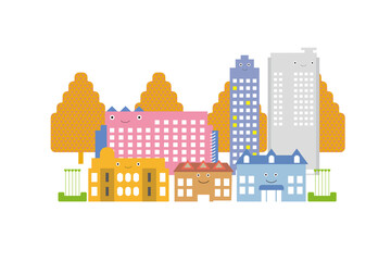 美しい街並みと楽しい暮らし。人々が明るく楽しく暮らせる街づくり。