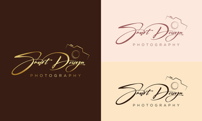 Camera photography logo icon vector template