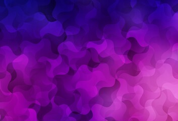Dark Purple vector polygon abstract layout.