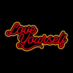 Typography_stock_Love_Yourself_quote