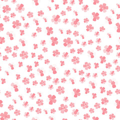 Cherry blossom seamless pattern. Vector Mother day background for sale banner or poster