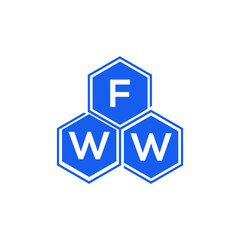 FWW letter logo design on White background. FWW creative initials letter logo concept. FWW letter design. 
