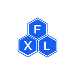 FXL letter logo design on White background. FXL creative initials letter logo concept. FXL letter design. 
