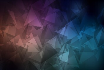 Fototapeta premium Dark Blue, Red vector abstract mosaic background.