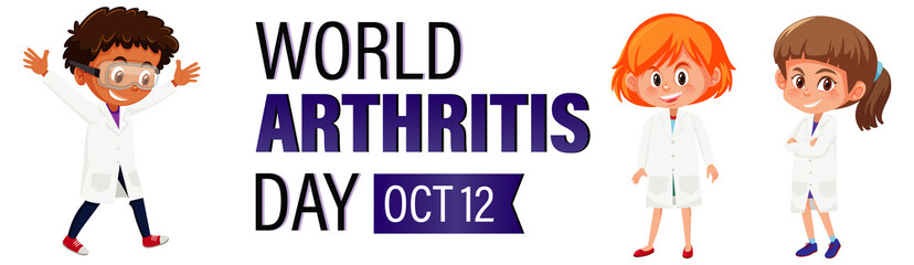 Fototapeta premium Poster design for world disabled day with kids