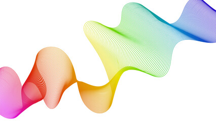 Abstract backdrop with wave gradient lines