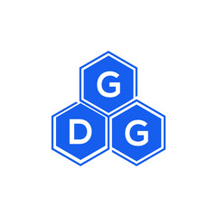 GDG letter logo design on black background. GDG  creative initials letter logo concept. GDG letter design.
