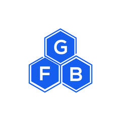 GFB letter logo design on black background. GFB  creative initials letter logo concept. GFB letter design.