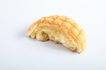 半分に割ったメロンパン