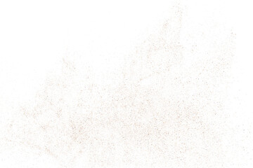 Coffee Color Grain Texture Isolated on White Background. Chocolate Shades Confetti. Brown Particles. Digitally Generated Image. Vector Illustration, EPS 10.