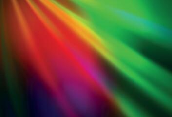 Dark Multicolor vector blurred and colored pattern.