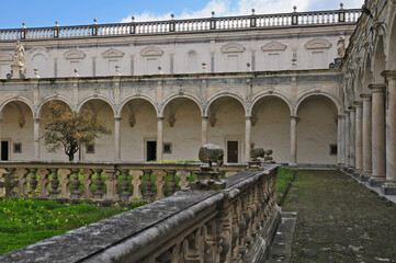 Fototapeta premium Napoli, i chiostri della Certosa di San Martino