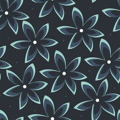 flower seamless pattern for fabric print, textile, gift wrap paper. flower drawing