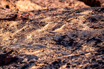 An outstanding desert-mountain landscape. Wadi Rum Protected Area, Jordan.