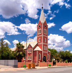 St. Conrad Catholic Church on Churchstreet of Gobabis, Namibia