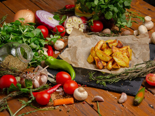 Ukrainian village potato