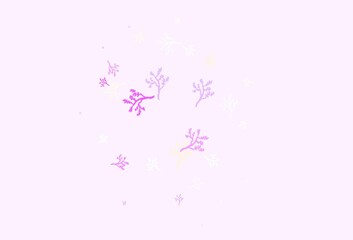 Obraz premium Light Pink, Yellow vector elegant background with sakura.