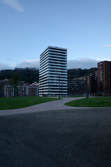 Urban environment in the city of Bilbao