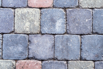 Texture of stone wall or paved road. Part of stone wall or road for background or texture. Grunge.