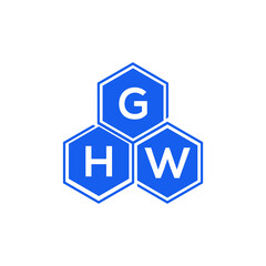 GHW letter logo design on White background. GHW creative initials letter logo concept. GHW letter design. 
