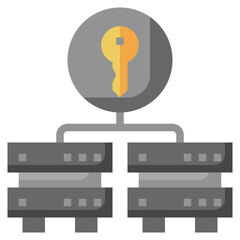 ENCRYPTION flat icon,linear,outline,graphic,illustration