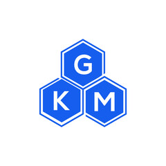 GKM letter logo design on black background. GKM  creative initials letter logo concept. GKM letter design.