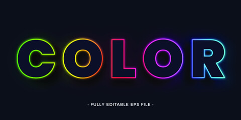 Modern Text Effect Premium Vector