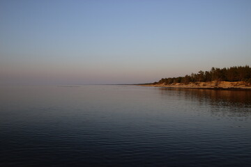 sunrise over the river