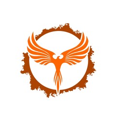 Phoenix business logo icon isolated on white background