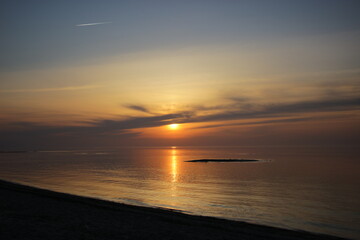 sunset over the sea