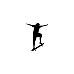 Skateboarder logo or icon design