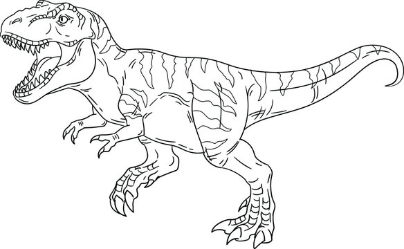 T Rex Outline Stock Illustrations – 341 T Rex Outline Stock