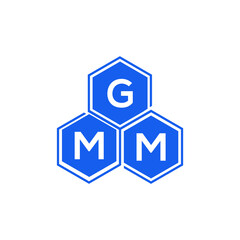 GMM letter logo design on black background. GMM  creative initials letter logo concept. GMM letter design.