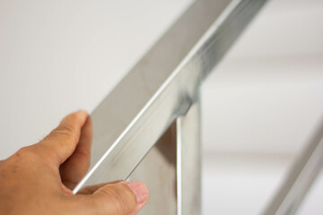 Stainless steel railings installed in residential houses