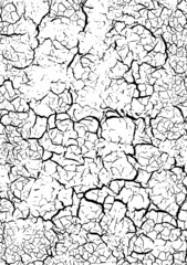 ひび割れのグランジベクター素材