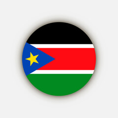 Obraz premium Country South Sudan. South Sudan flag. Vector illustration.