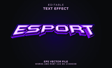3d esport text effect