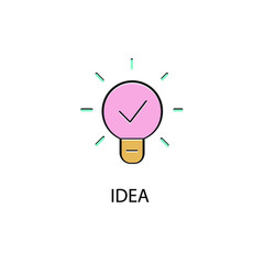 idea icons symbol vector elements for infographic web