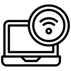 LAPTOP line icon,linear,outline,graphic,illustration