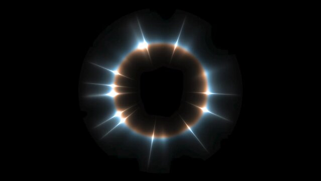 Total lunar eclipse 3D Rendering.