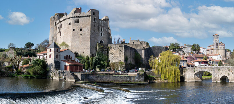 Medieval city of Clisson in France