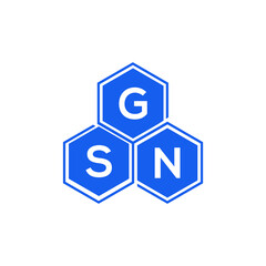 GSN letter logo design on White background. GSN creative initials letter logo concept. GSN letter design. 
