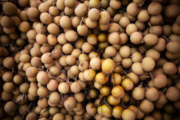 Longan fruit  background.