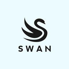 swan logo or goose vector © fan dana