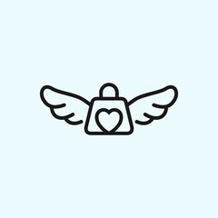 angel bag logo or shopping logo