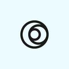 moon cc logo or letter c logo