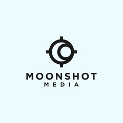 moon target logo or moon logo